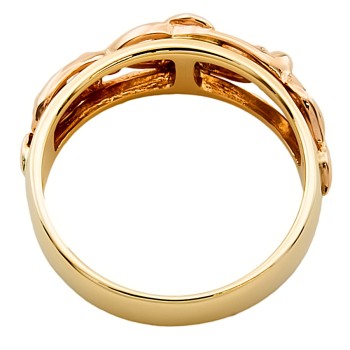 9ct 2-tone gold Clogau Ring size R